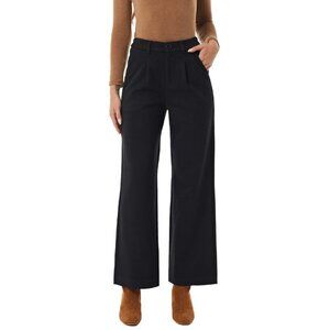 Wool Blend Wide Leg Pants Thermal Winter Business Casual Trousers
